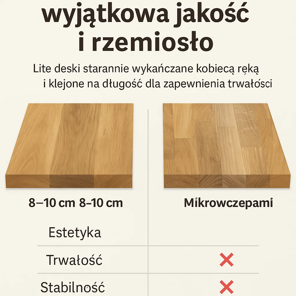 Blat dębowy vs mikrowczep – prawda, której nie powie Ci market